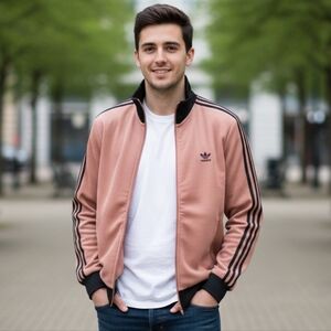 Adidas Adicolor Classics Waffle Backenbauer Track Jacket Size Small